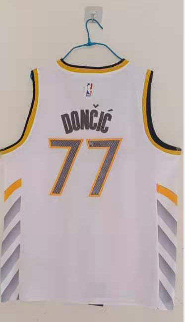Dallas Mavericks 77 Doncic Men Adidas White city Edition Limited Stitched NBA Jersey